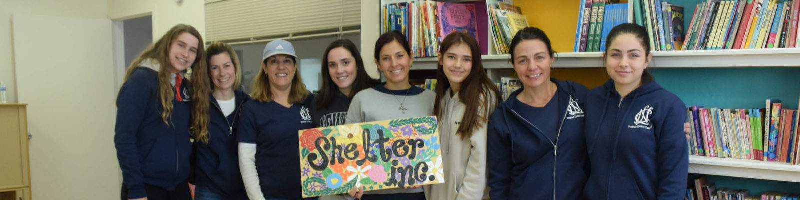 volunteers in library