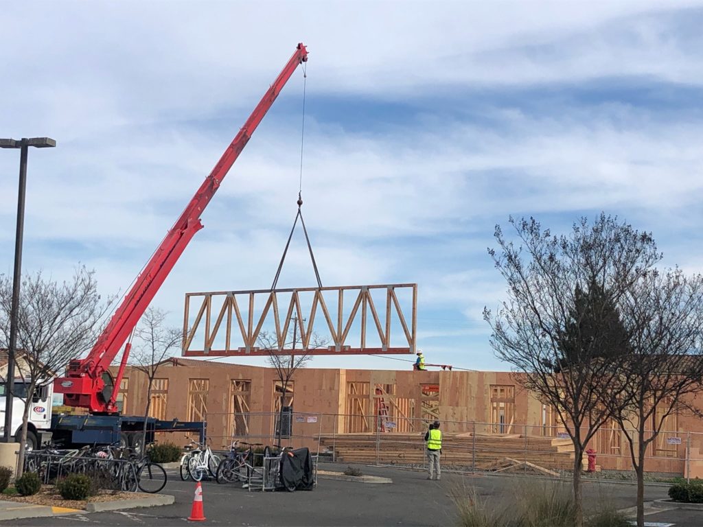 Construction site for new dining hall